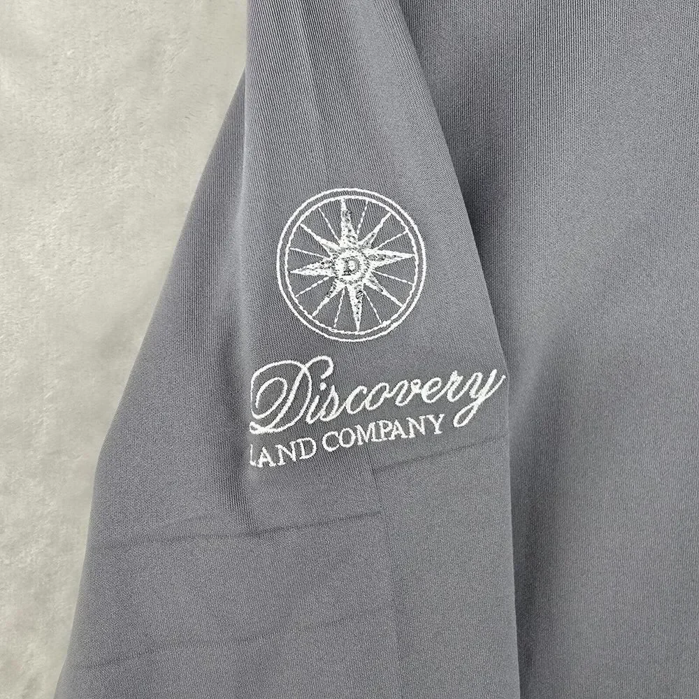 Dunning Golf 1/4 Zip Gray Mens‎ Medium Polyester New
